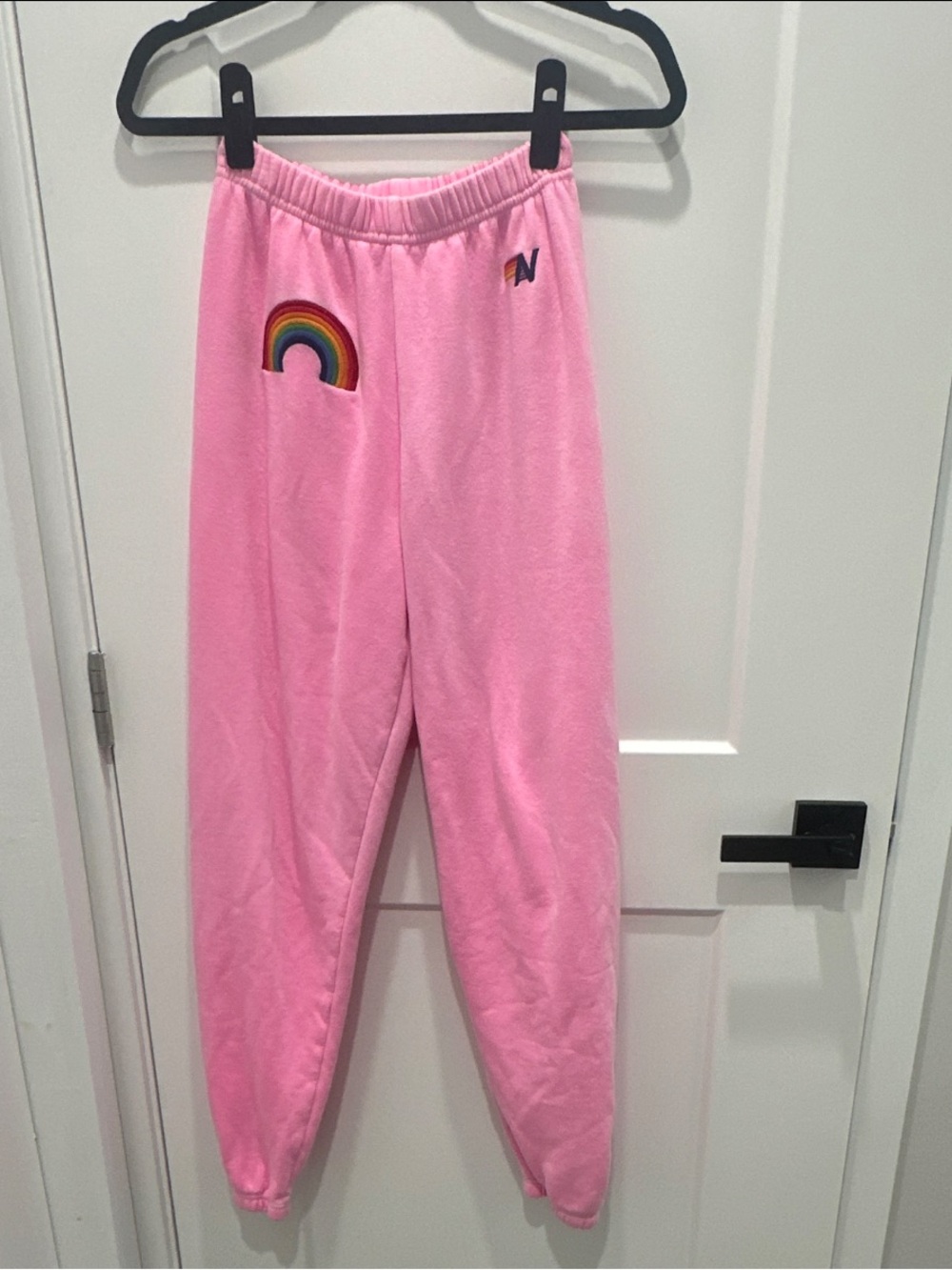 Aviator Nation Pink Rainbow Sweatpants -XS